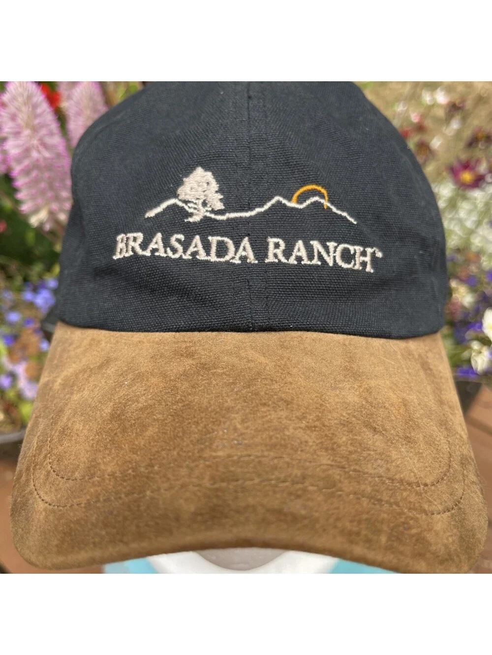Brasada Ranch Golf Black Brown Slide Back Baseball Cap